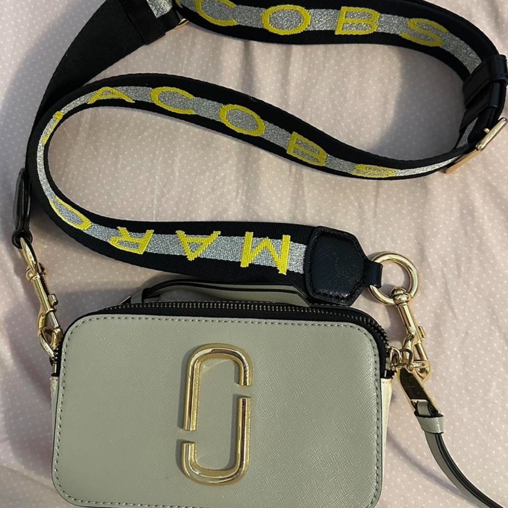 Marc Jacobs Black and Cream Crossbody Bag
